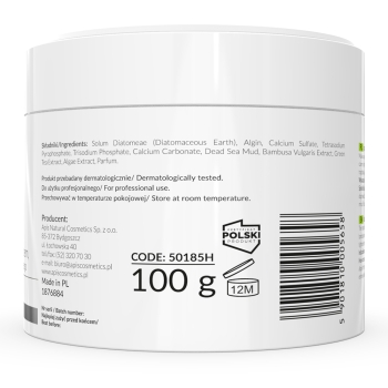 50185H ACNE-STOP Home terApis Maska algowa dla cery trądzikowej z bambusem zieloną herbatą i czarnym błotem z Morza Martwego / 100g